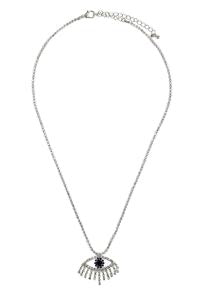 1153 RHINESTONE EVIL EYE NECKLACE
