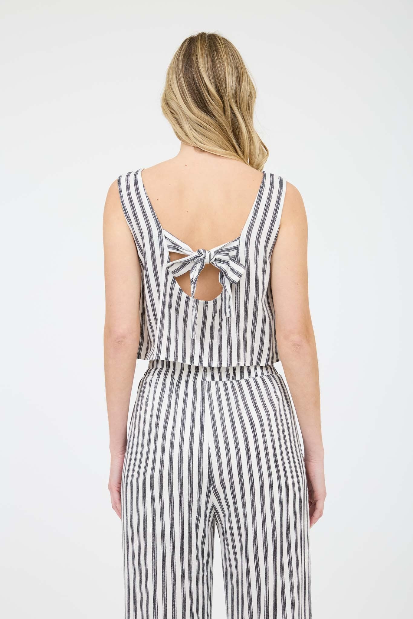 2791 STRIPE TOP AND PANT SET