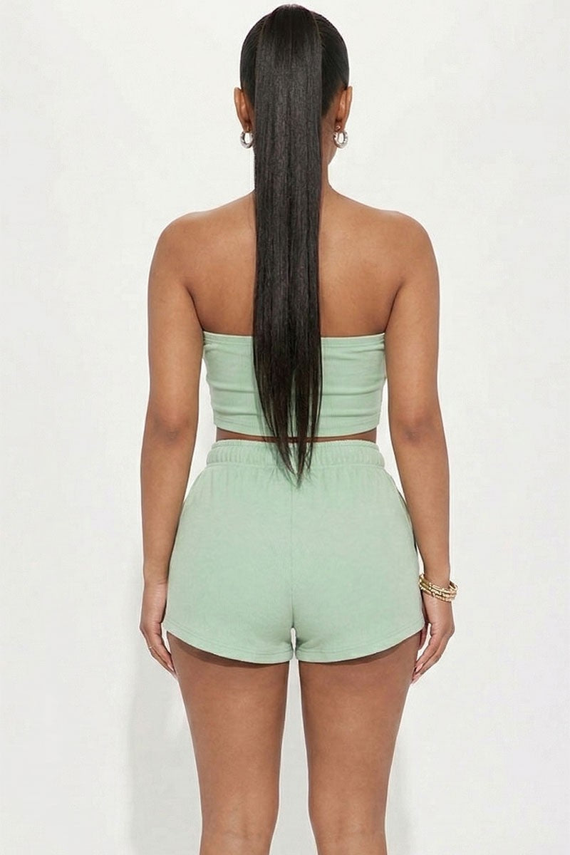3005 TUBE TOP AND SHORTS SET
