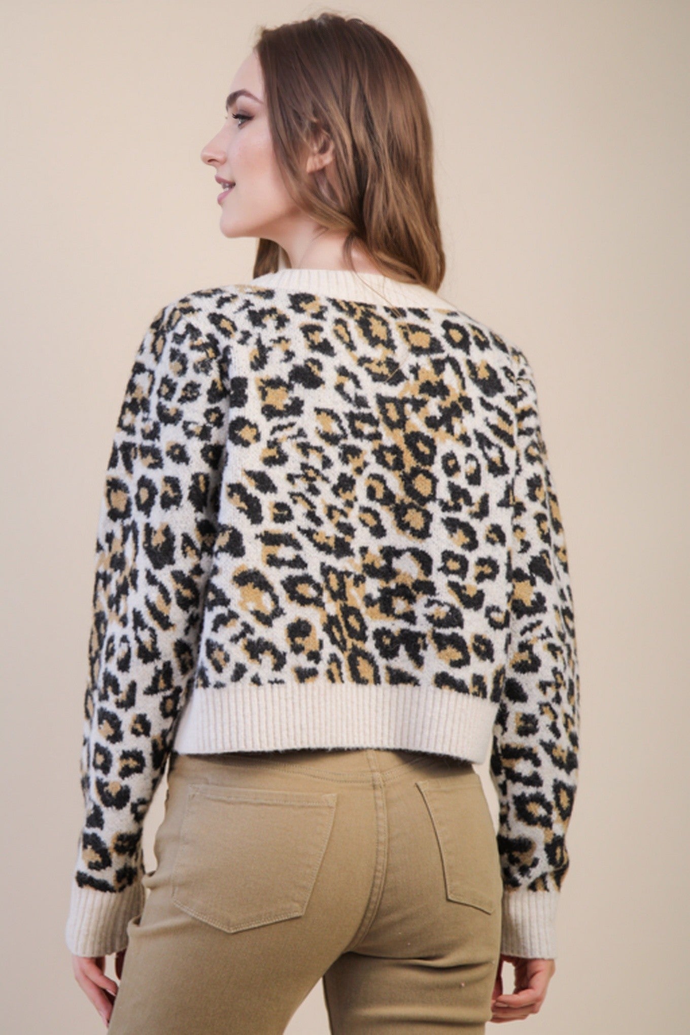 2826 LEOPARD CARDIGAN