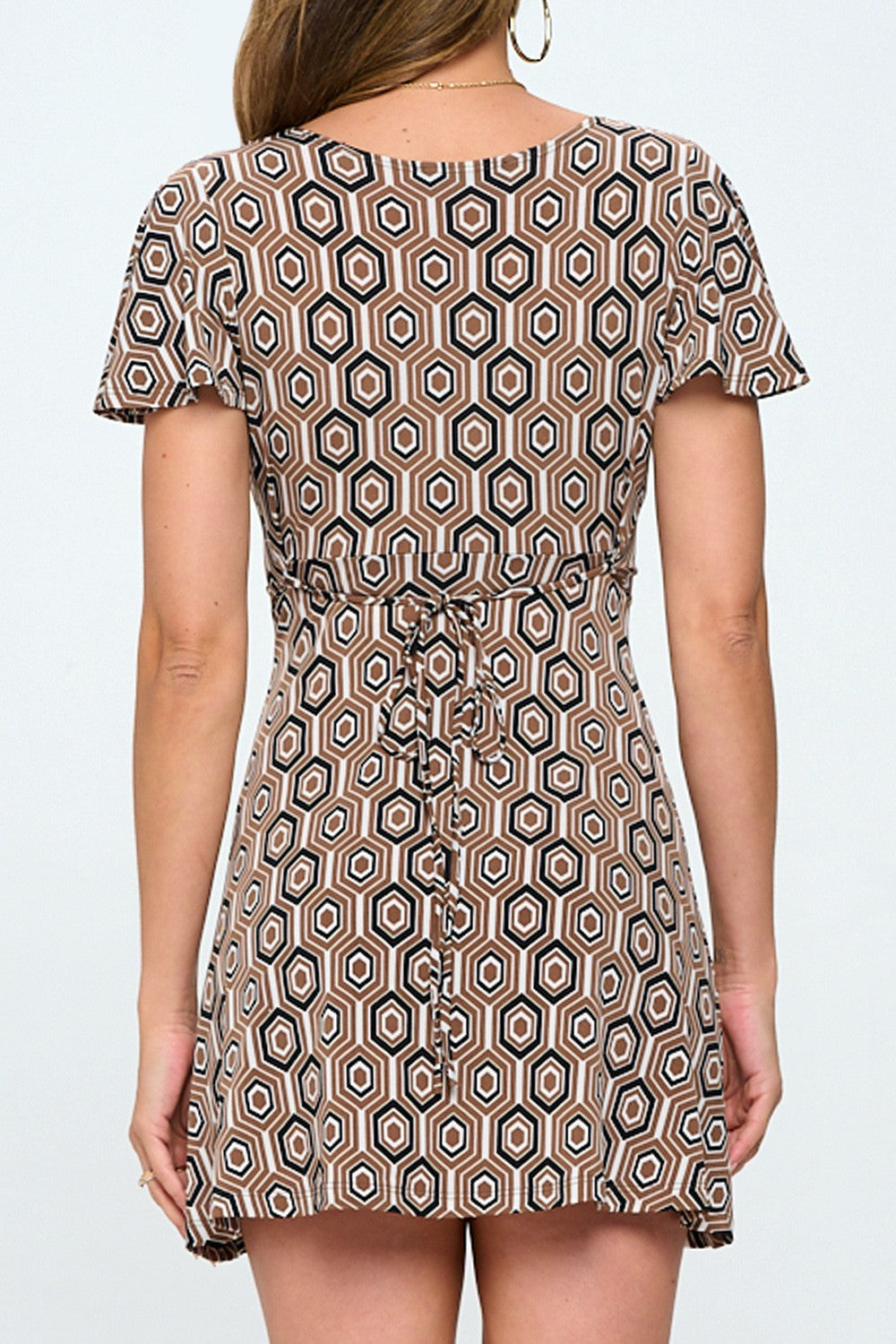 2579 GEOMETRIC MINI DRESS