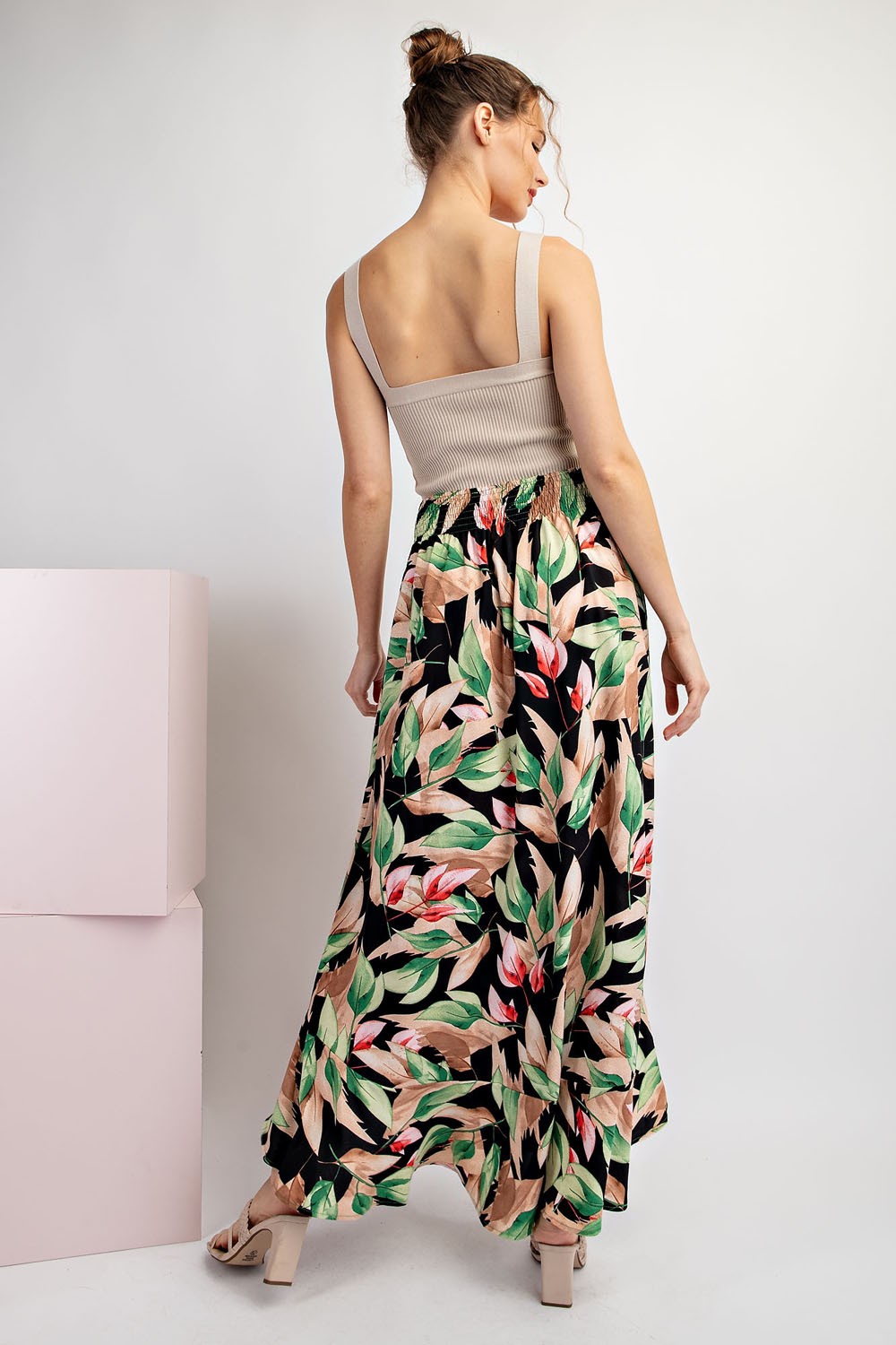 2408 PRINTED MAXI SKIRT