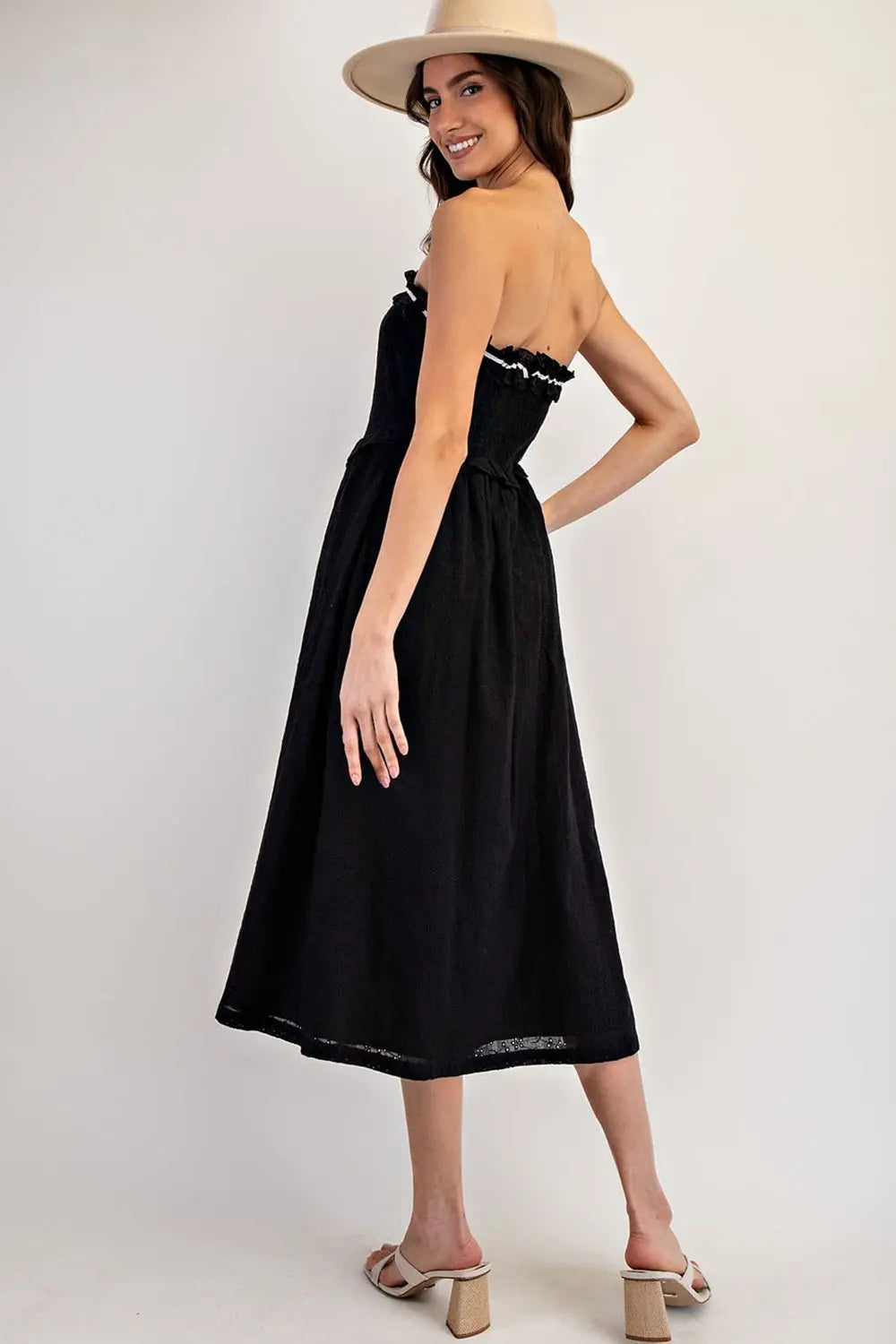 2963 RUFFLE STAPLESS MAXI DRESS