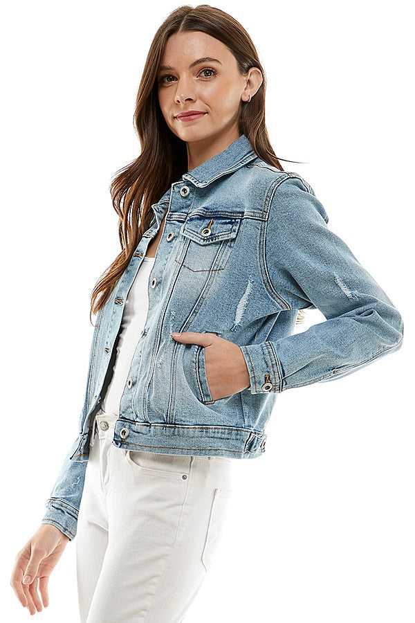 1631 STRETCHED DENIM JACKET