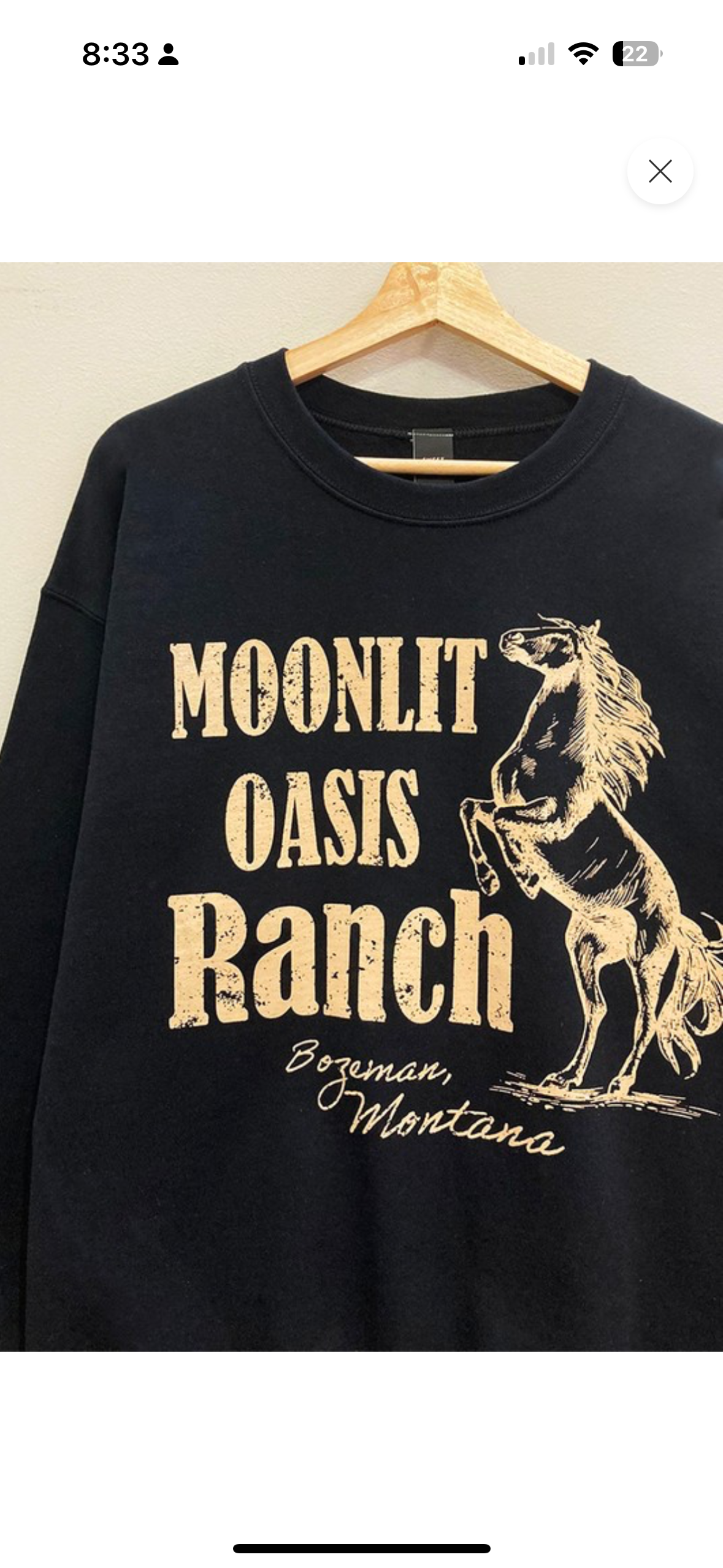 2517 OVERSIZED MOONLIT OASIS RANCH SWEATSHIRT