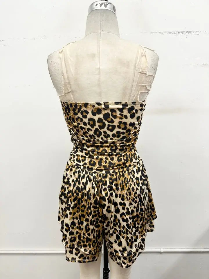 3264 LEOPARD PRINT ROMPER