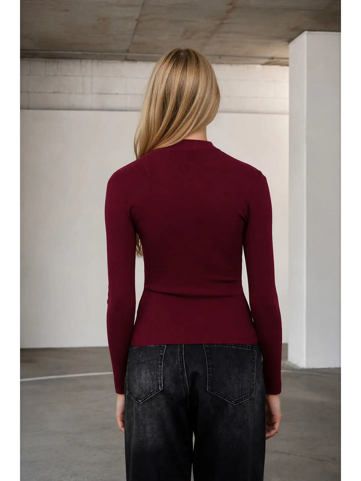 3306 MOCK NECK LONG SLEEVE SWEATER