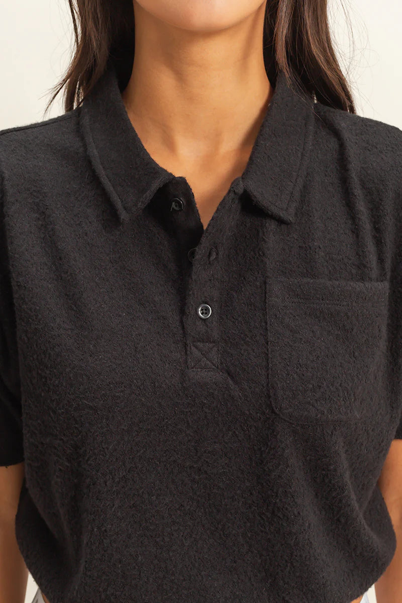 3114 COLLARED SHORT SLEEVE TOP