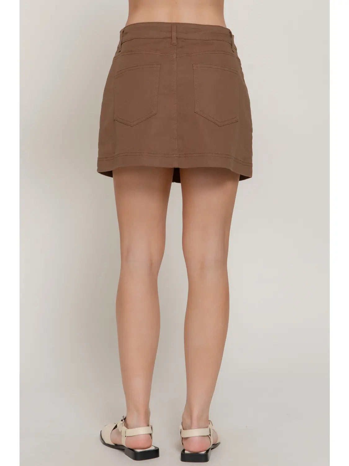 2986 MINI SKIRT WITH DRAWSTRING
