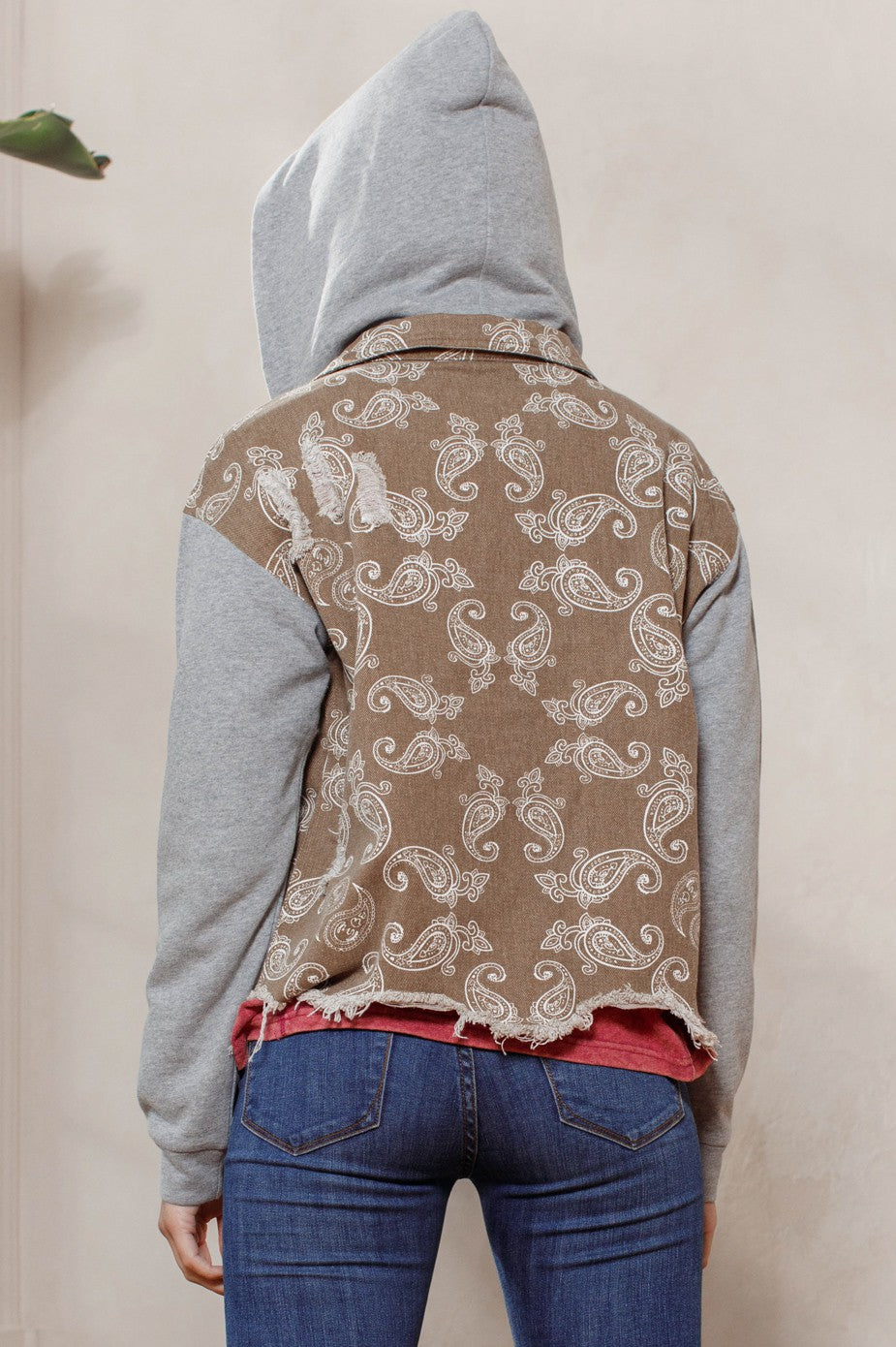 3357 PAISLEY HOODED JACKET