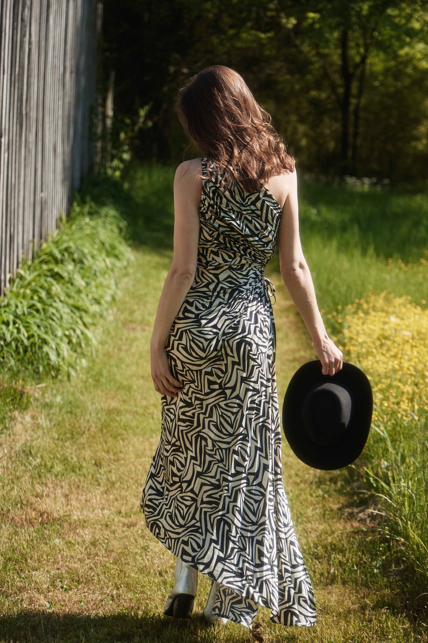 2884 ONE SHOULDER ASYMMETRICAL DRESS