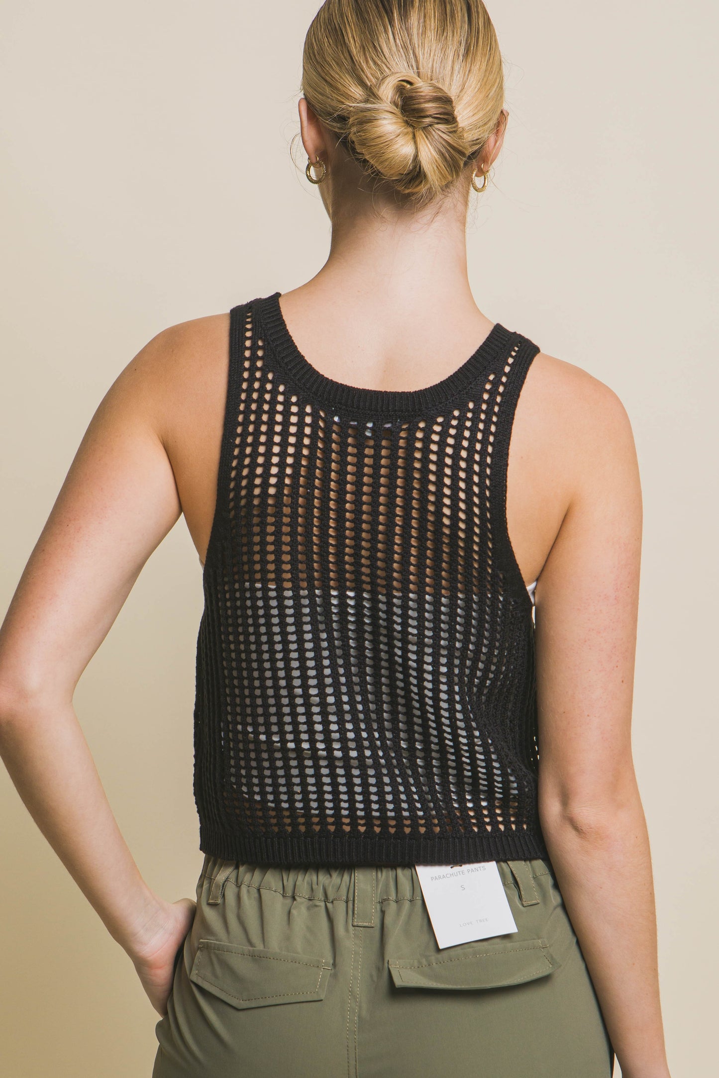 3037 OPEN KNIT TOP