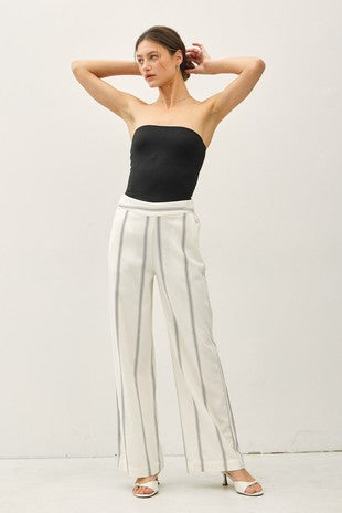 3160 STRIPED STRAIGHT LEG PANTS