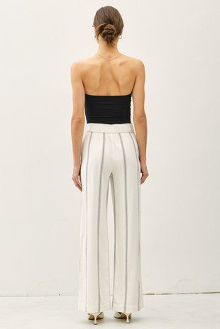 3160 STRIPED STRAIGHT LEG PANTS
