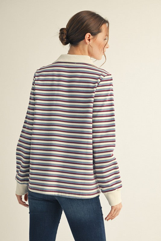 3322 STRIPED CASUAL TOP