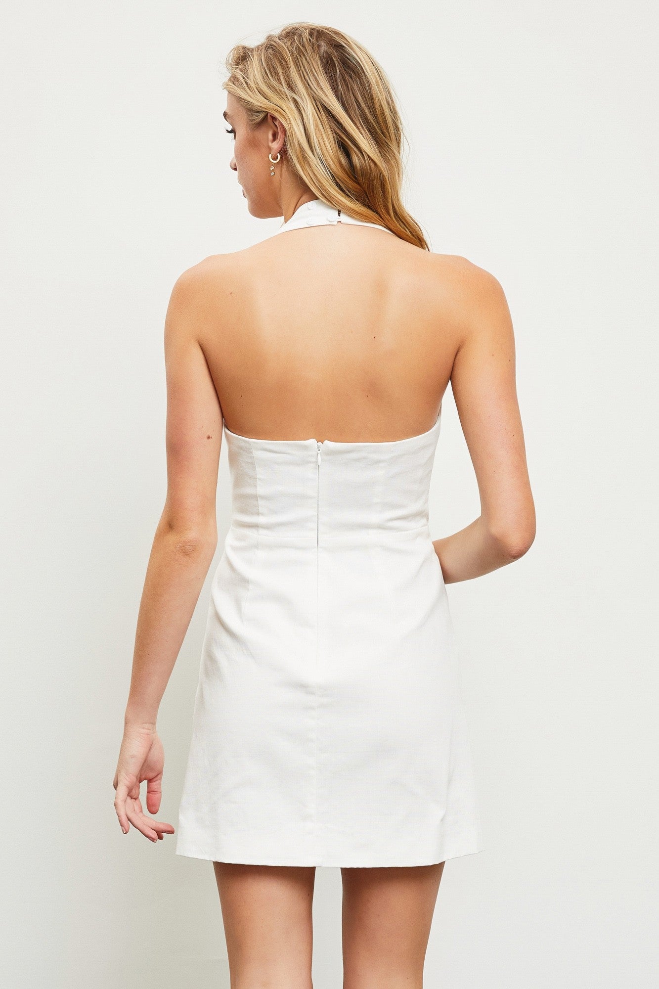 2890 HALTER CORSETT MINI DRESS