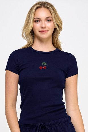 3211 CHERRY BABY TEE