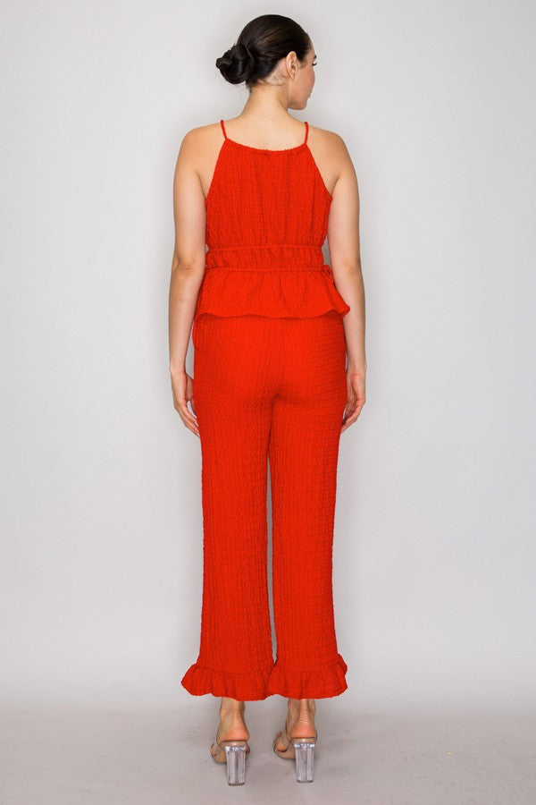 2975 THE RUFFLE TOP AND PANT SET