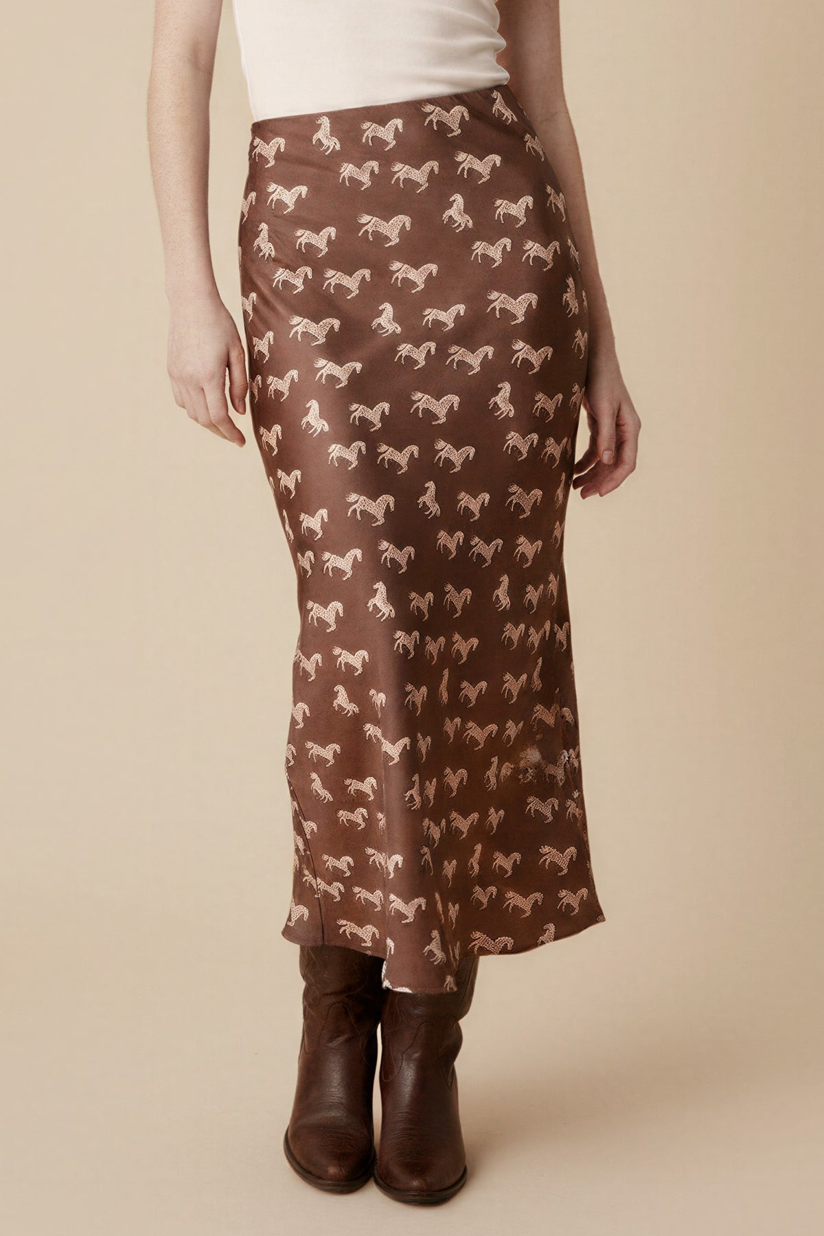 3308 HORSE MIDI SKIRT