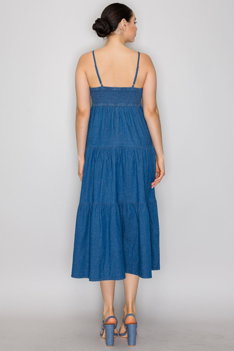 2937 DENIM MAXI DRESS