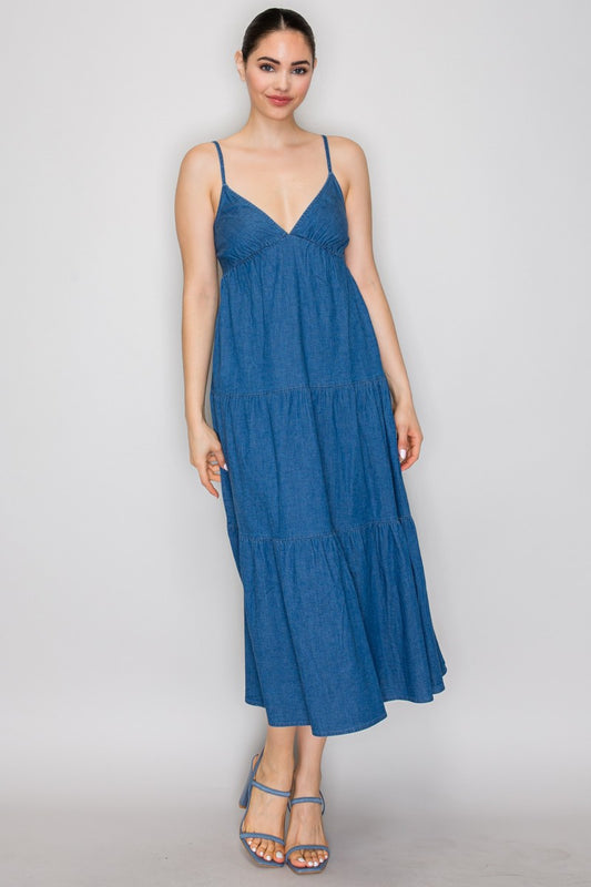 2937 DENIM MAXI DRESS
