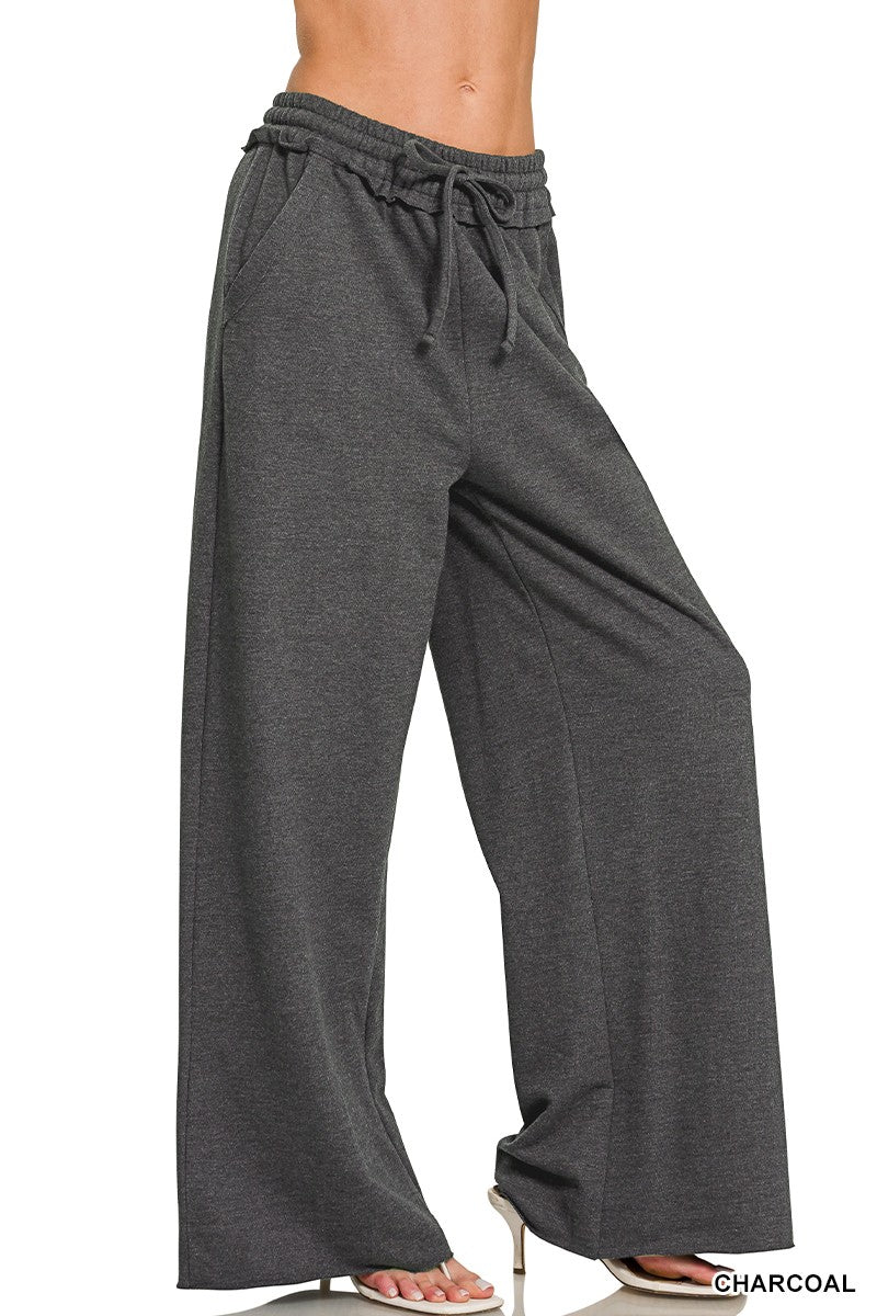 3382 FRENCH TERRY WIDE LEG SWEATPANTS