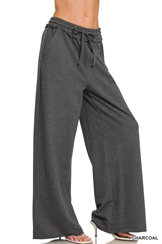3382 FRENCH TERRY WIDE LEG SWEATPANTS