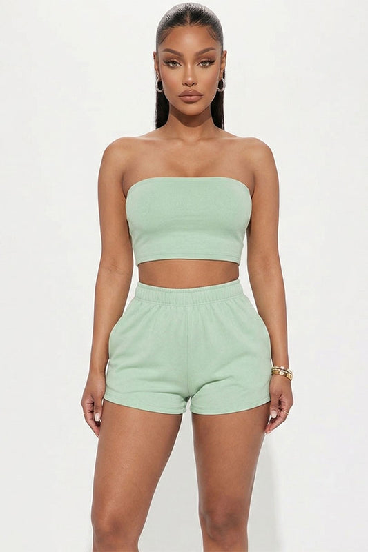 3005 TUBE TOP AND SHORTS SET