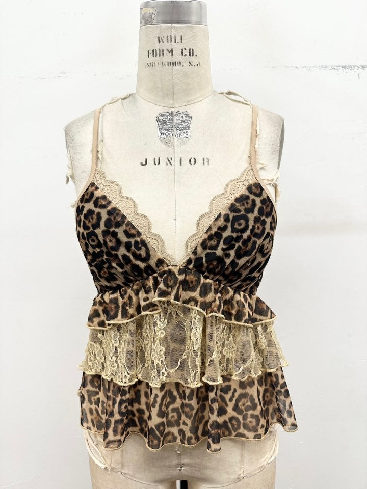3328 WILD ROMANCE PEPLUM CAMI TOP