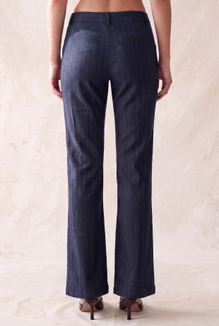 3302 HERRINGBONE FLARE HIGH WAISTED PANTS
