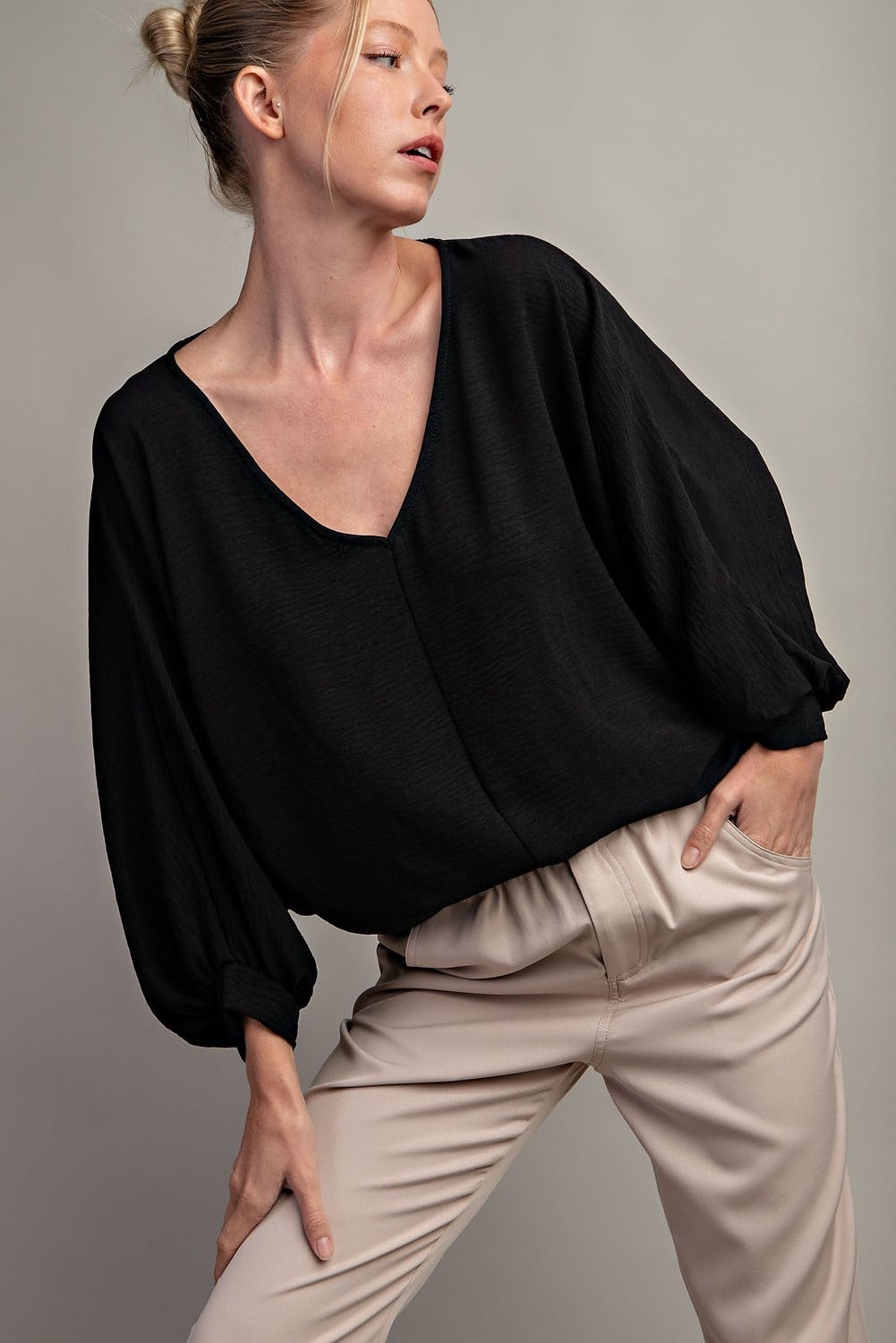 2409 PUFF SLEEVE BLOUSE