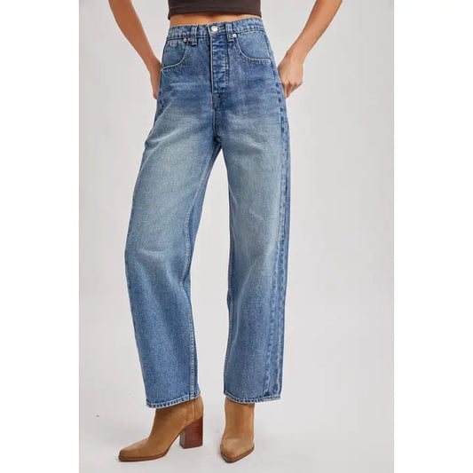3353 MEDIUM WASH HIGH RISE DENIM JEANS