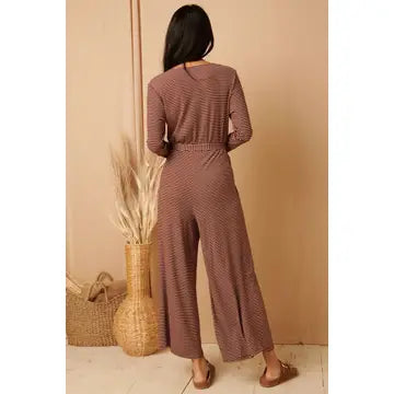 3325 STRIPED RIBBED JUMPSUIT