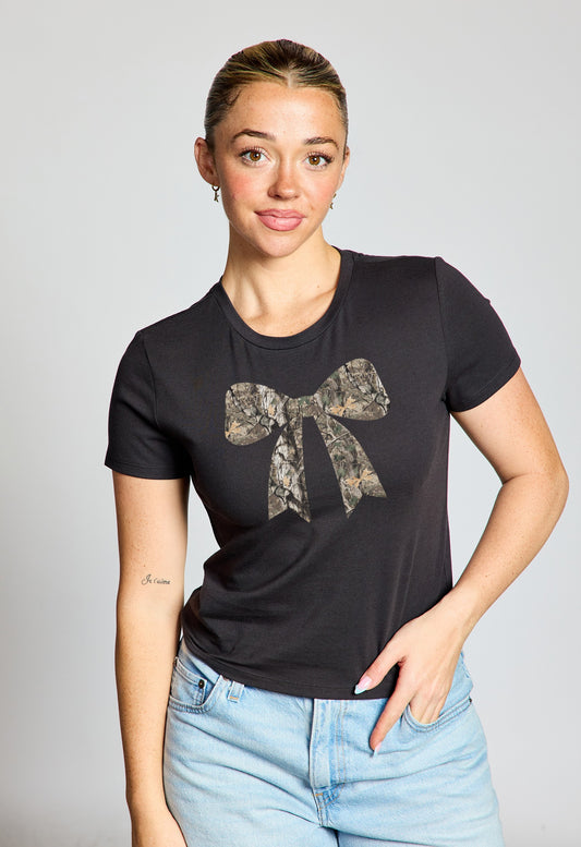 2695 CAMO BOW BABY TEE