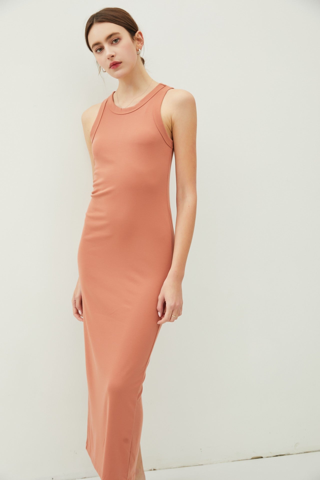 2335 RIBBED TANK MAXI DRESS