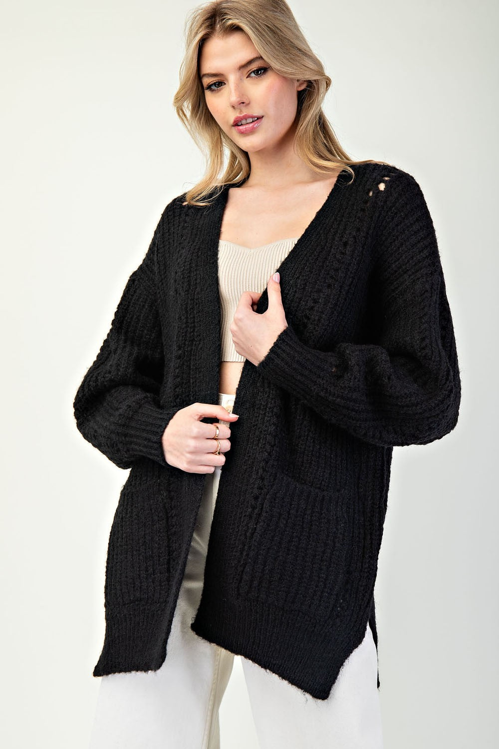 2569 LONG SLEEVE CARDI