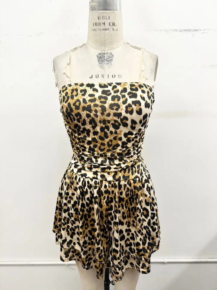 3264 LEOPARD PRINT ROMPER
