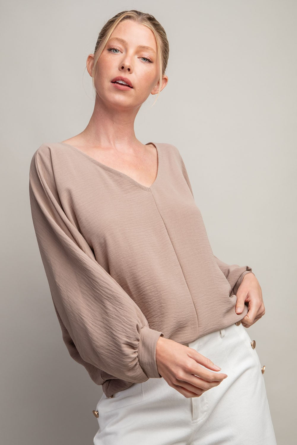 2409 PUFF SLEEVE BLOUSE