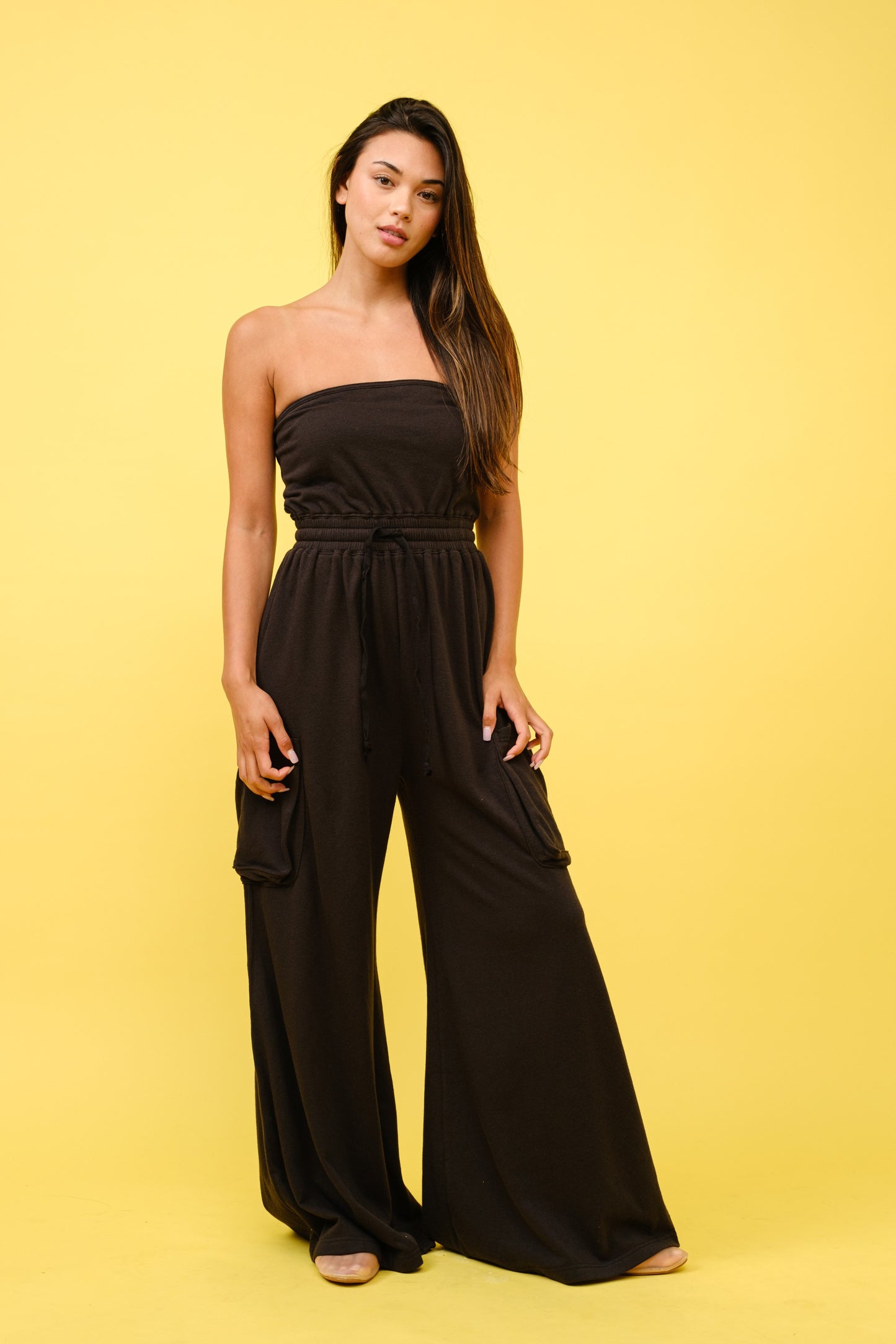 2713 FRENCH TERRY TUBE JUMPSUIT