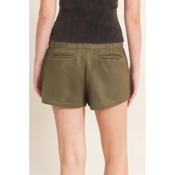3326 FAUX SUEDE MINI SKORT