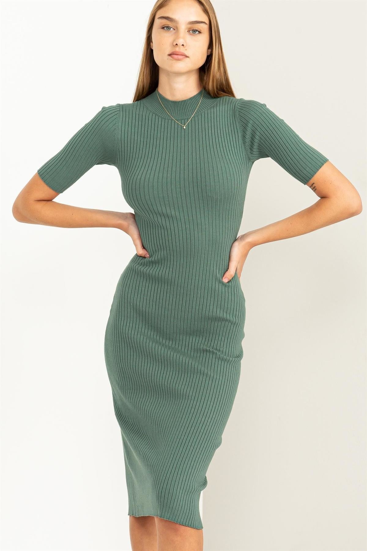 80027 BODYCON SWEATER DRESS