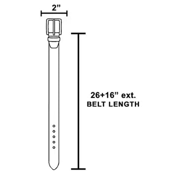 3365 WESTERN LONGHORN ENGRAVED CHAIN BELT