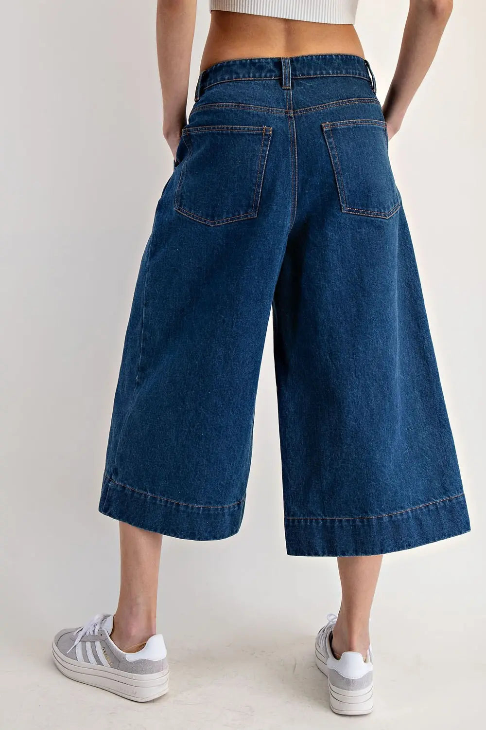 3033 WIDE CROP DENIM PANTS