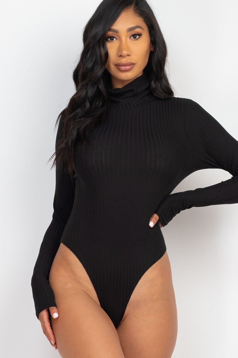 2633 RIBBED TURTLE NECK BODYSUIT