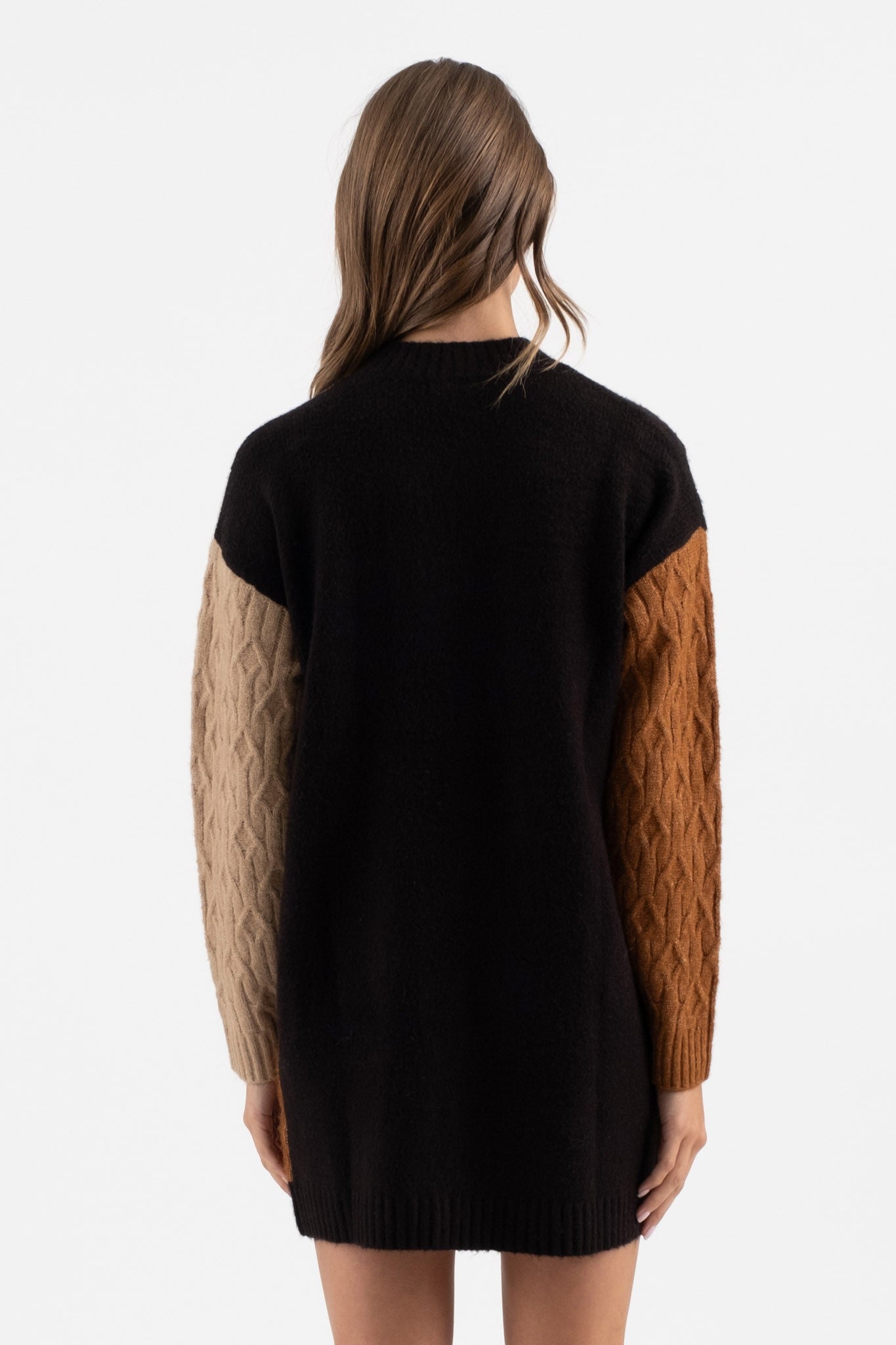 2674 COLORBLOCK SWEATER DRESS