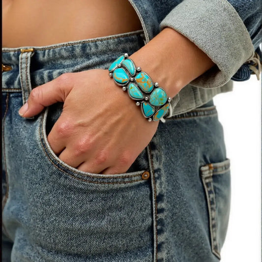 3342 TURQUOISE STONE BANGLE