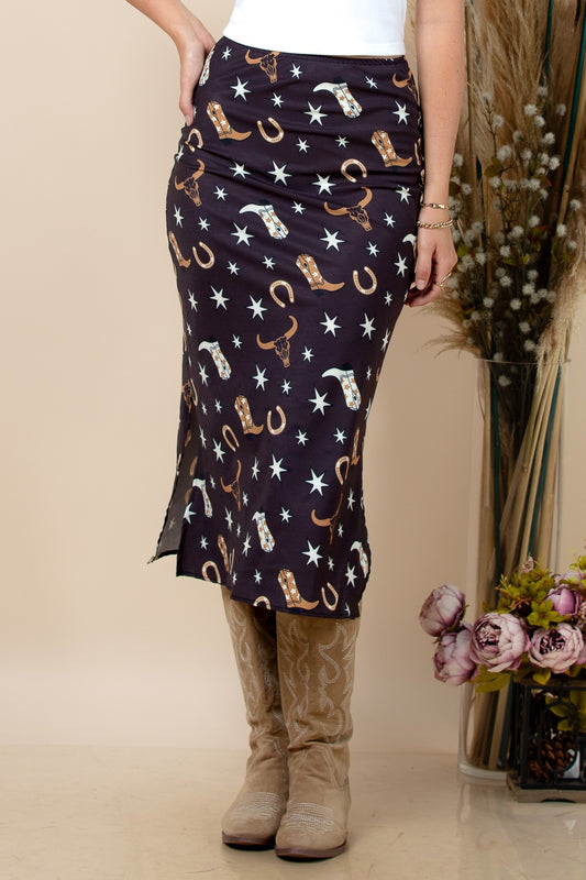 2768 TISHA MIDI SKIRT