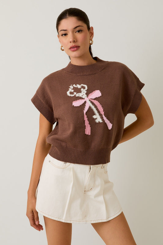 2694 KEY TO MY HEART SWEATER TOP