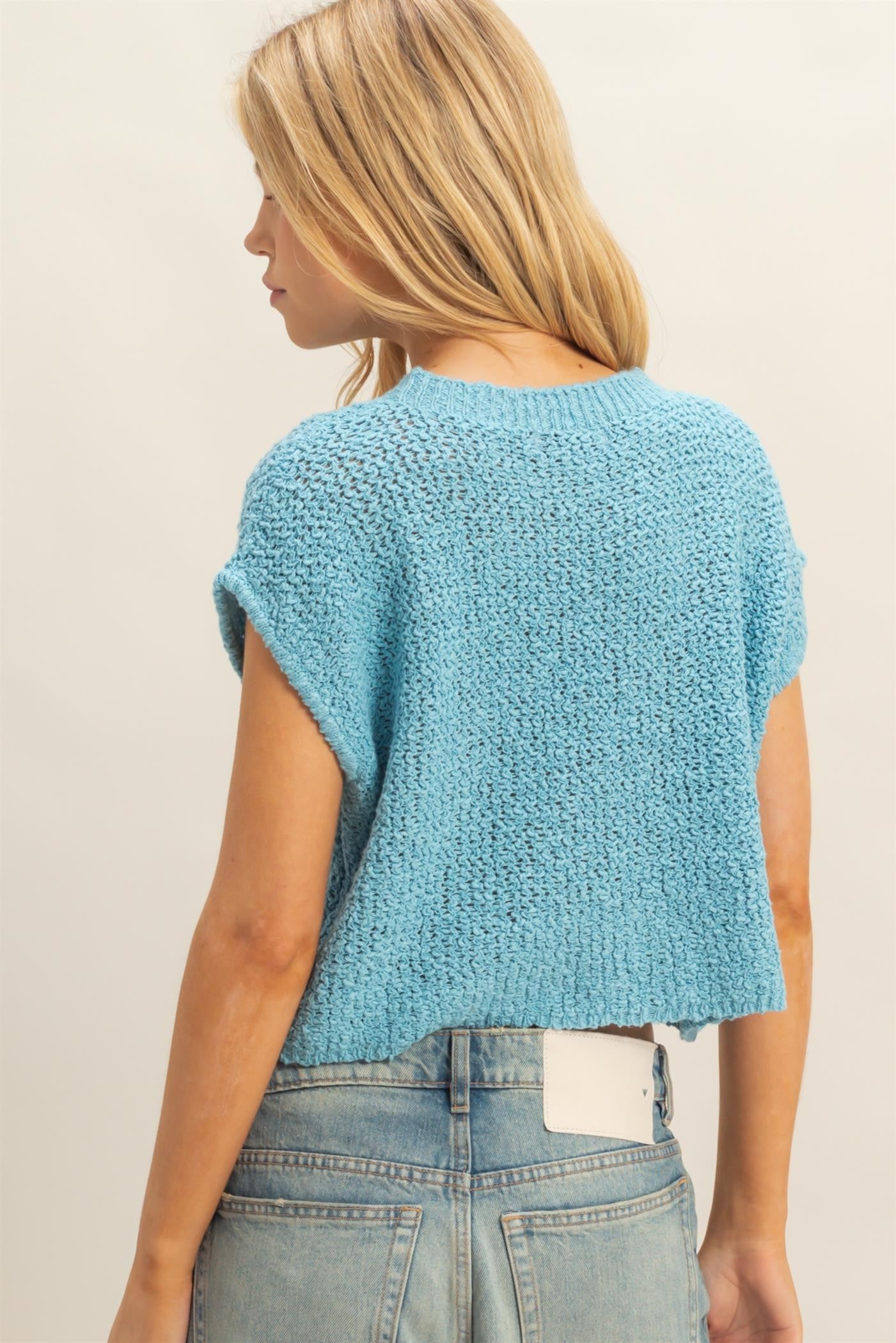 2467 POCKET KNIT TOP