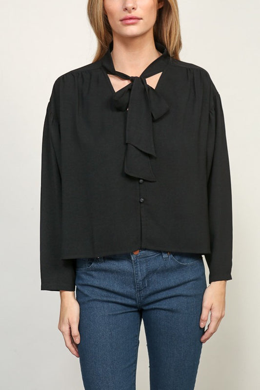 2688 BOW TIE BLOUSE